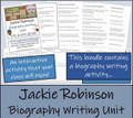Jackie Robinson - 5th & 6th Grade Close Read & Biography Writing Bundle