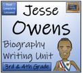 Jesse Owens - 3rd & 4th Grade Biography Writing Activity