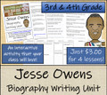 Jesse Owens - 3rd & 4th Grade Biography Writing Activity