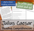 Julius Caesar - 5th & 6th Grade Close Read & Biography Writing Bundle