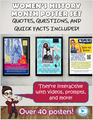 Women's History Month - interactive posters: video, writing, facts, etc.!