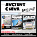 Ancient China Map Activity, Reading Comprehension, and Bio's Research (Student- Centered)