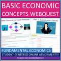 Basic Economic Concepts, Scarcity Choices & Cost Fundamental Economics Webquest