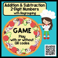 Addition and Subtraction 2-Digit Numbers with Regrouping Game