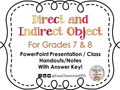 Direct and Indirect Object Teaching PowerPoint