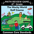 4th Grade Math Game -  Whole Numbers, Decimals, and Fractions - Word Problems