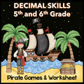 Decimal Skills - Add, Subtract, Multiply, Divide and Compare Decimals - Pirate Games