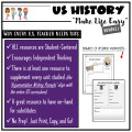 US History Student-Centered Bundle: Distance Learning Resources!