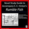 Novel Study Guide to Accompany S. E. Hinton's "Rumble Fish" 