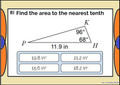 Finding the Area of Triangles using the Laws of Sines and Cosines: DIgital BOOM Cards - 20 Problems