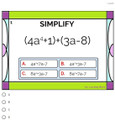 Adding and Subtracting Polynomials: Google Forms Quiz
