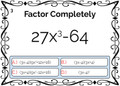 Factoring Sums and Differences of Cubes: Digital BOOM Cards - 20 Problems