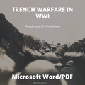 Trench Warfare in WWI Reading and Worksheet