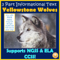 Yellowstone Wolves - 3 Part Informational Text
