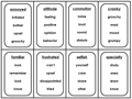 Wonders 2020 4th Grade Vocabulary Taboo Game Cards