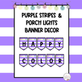 BUNDLE of Stripes & Porch Lights Farmhouse Banner Pieces