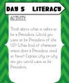 3rd Grade Literacy Activities Week 2