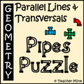 Parallel Lines & Transversals - Pipes Puzzle Activity