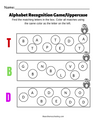 Uppercase recognition game