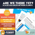 Space Worksheet about Distances in Outer Space