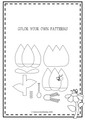 color your own patterns for extra creativity! 