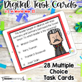 America in World War 2 DIGITAL Task Cards | DISTANCE LEARNING | SS5H4