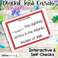 America in World War 2 DIGITAL Task Cards | DISTANCE LEARNING | SS5H4