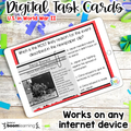 America in World War 2 DIGITAL Task Cards | DISTANCE LEARNING | SS5H4