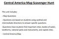 Central America Map Scavenger Hunt