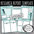 Digital Research Report Template for Google Classroom