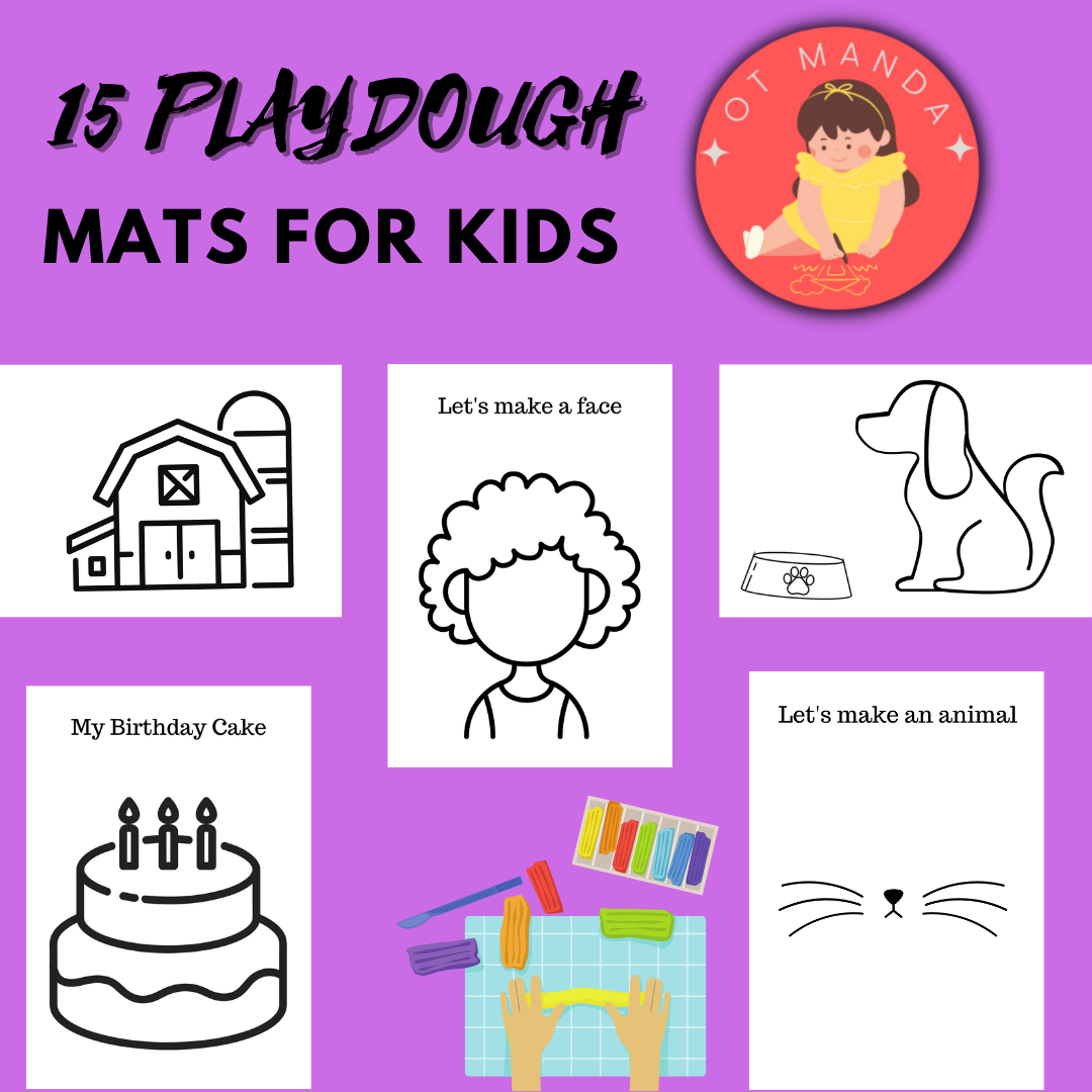 Playdough Mats for Fine Motor and Sensory Play Early Intervention