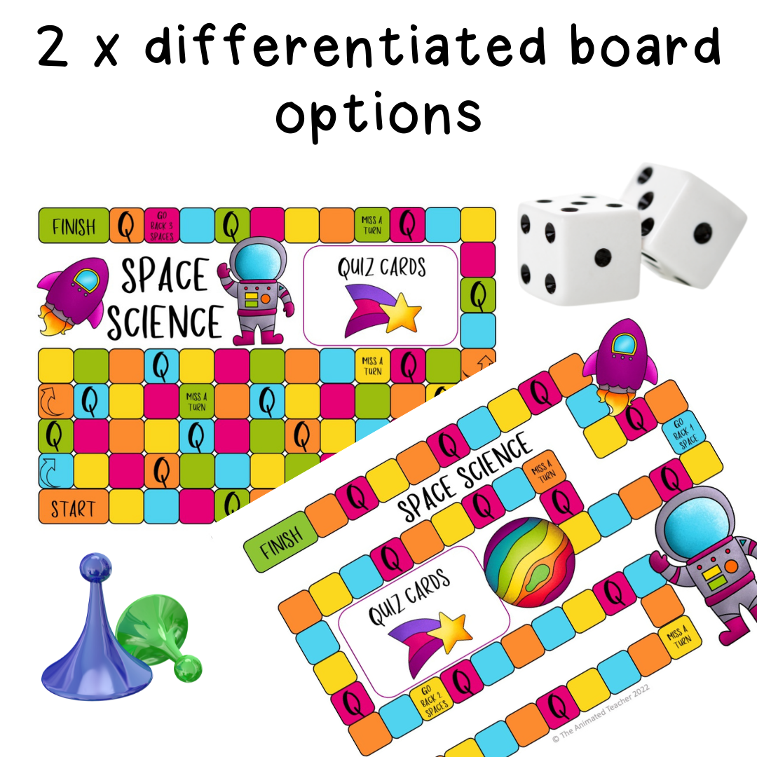 Printable Space Board Game | Distance Learning