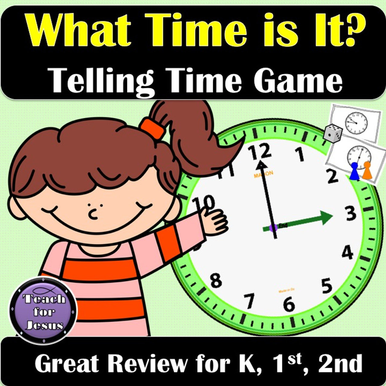 Telling Time Game Analog Clock Review Amped Up Learning