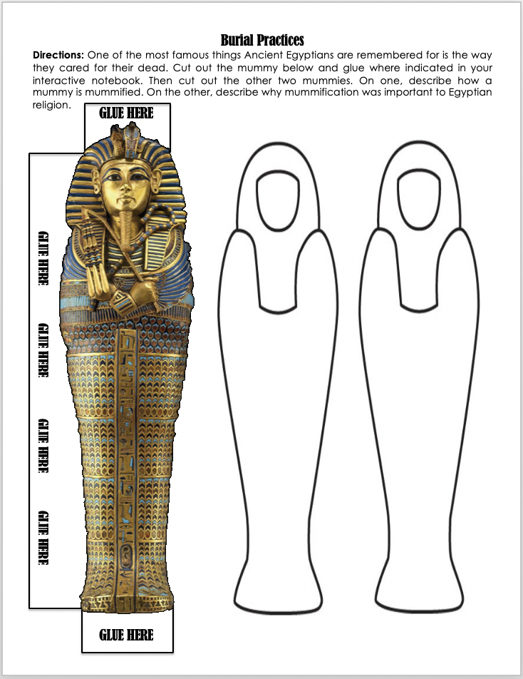 Ancient Egypt Interactive Notebook - Amped Up Learning