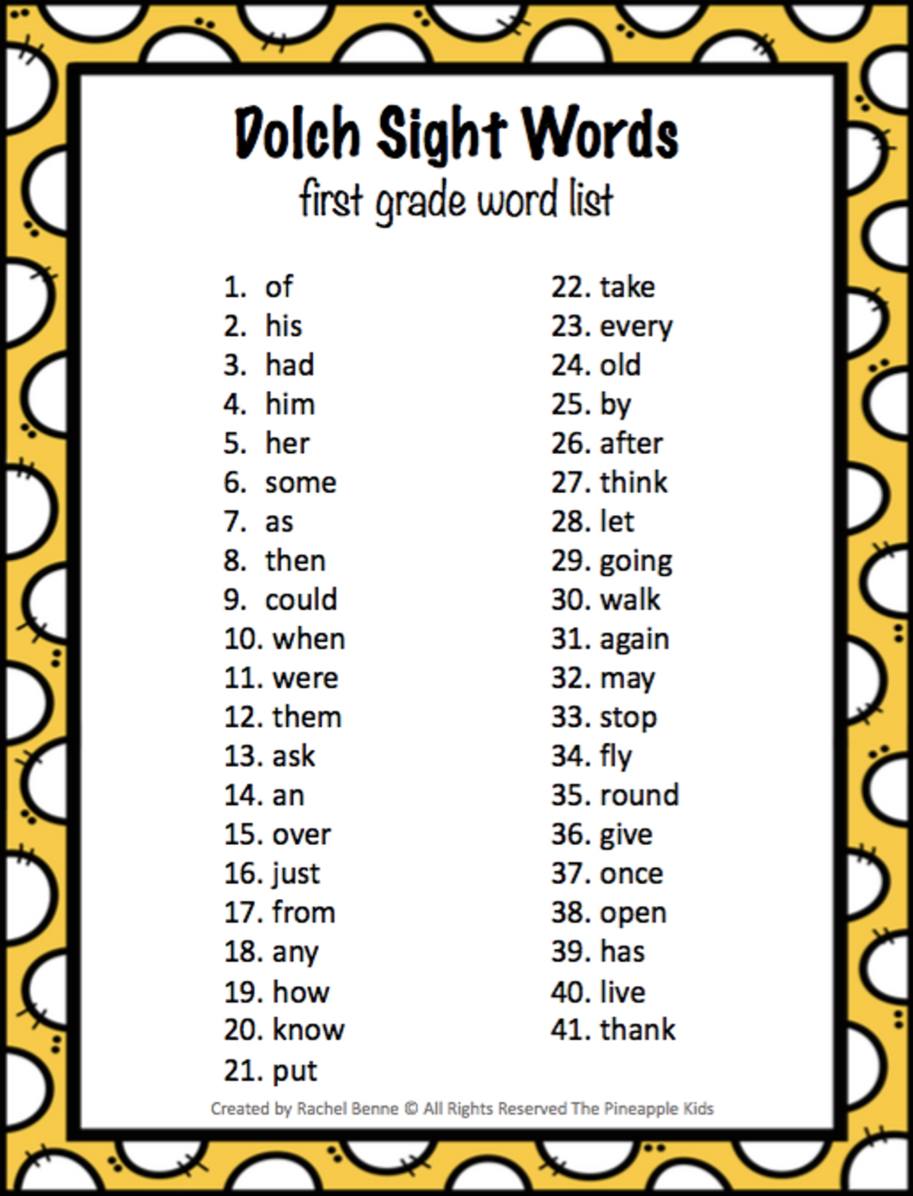 1st-grade-sight-words-free-printable