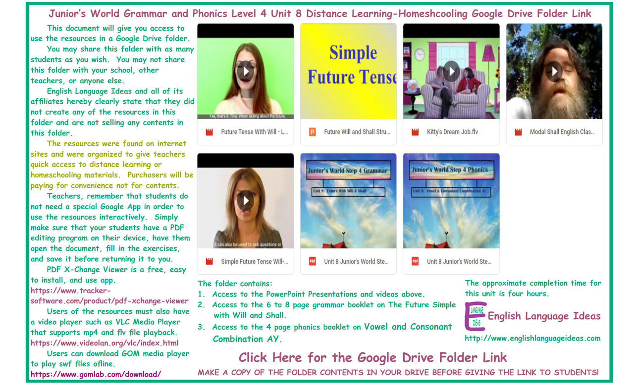 Future with Will and Phonics Distance Learning-Homeschooling Bundle-Google Drive Link