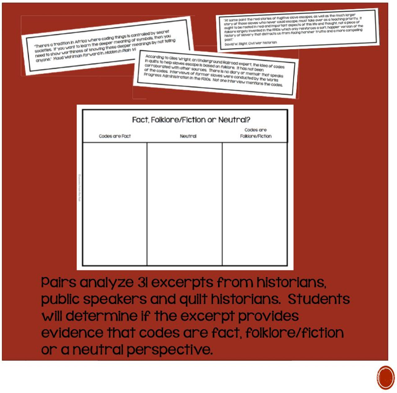 Underground Railroad Quilt Codes Folklore or Fact? Amped Up Learning