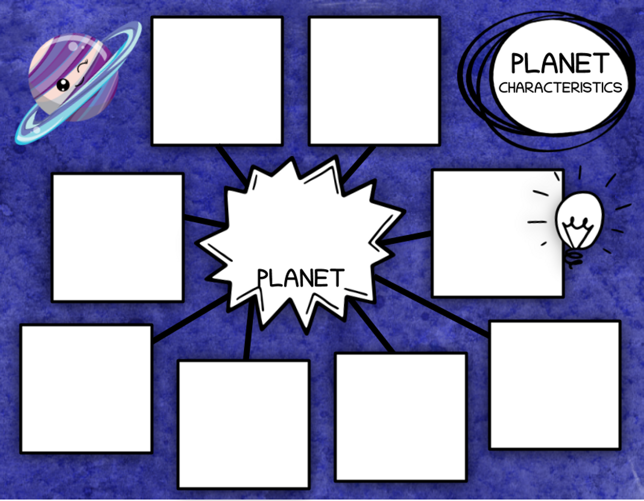 solar system graphic organizer printable