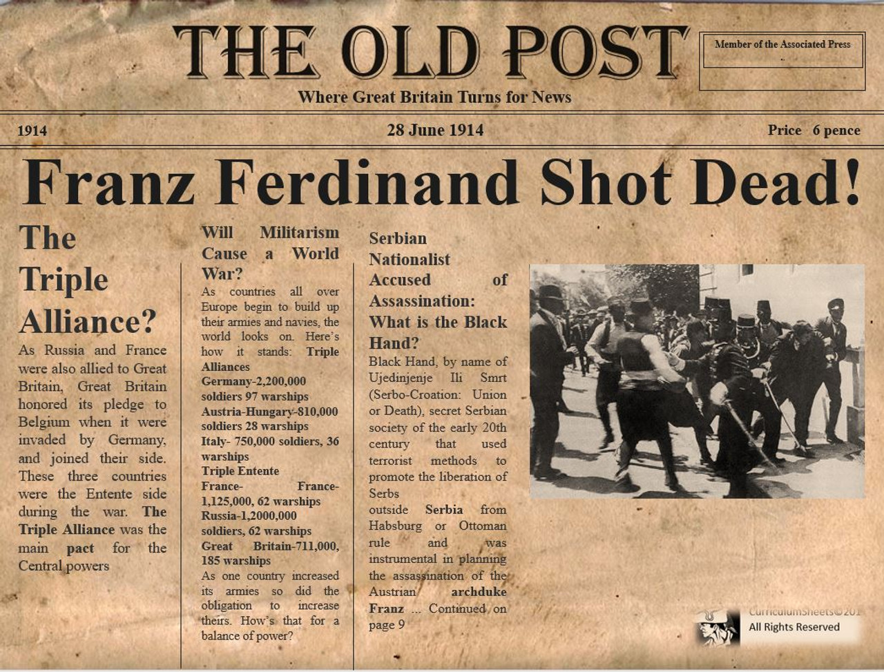 essay on the assassination of franz ferdinand