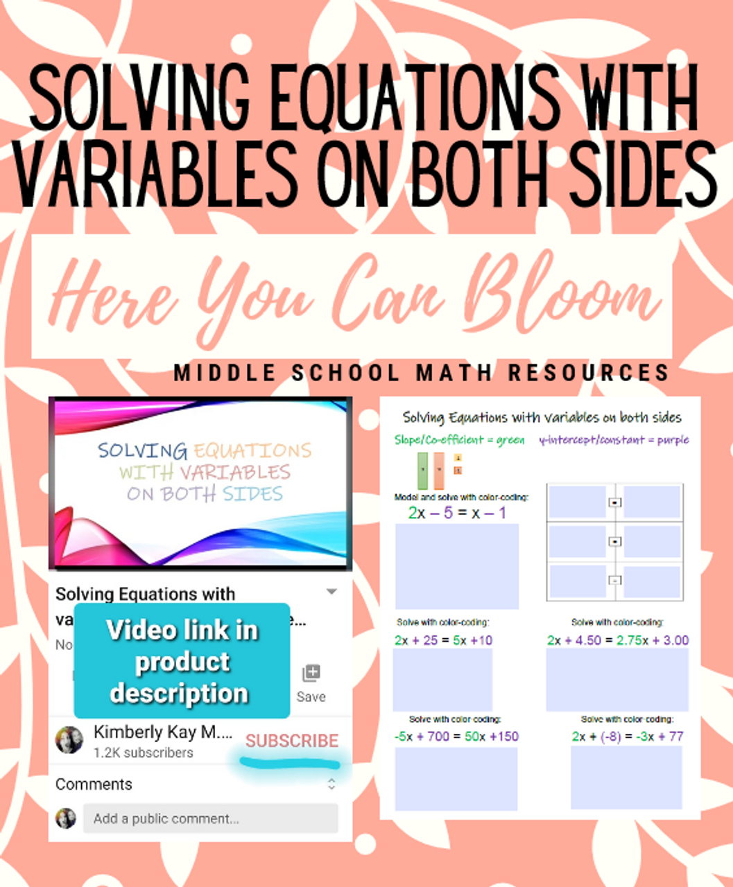 Solving Equations with Variables on Both Sides