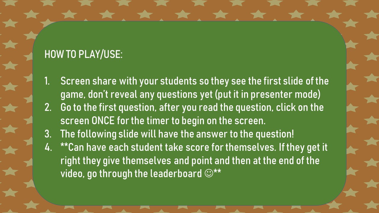 Math Review Game 3rd Grade #1 - Amped Up Learning