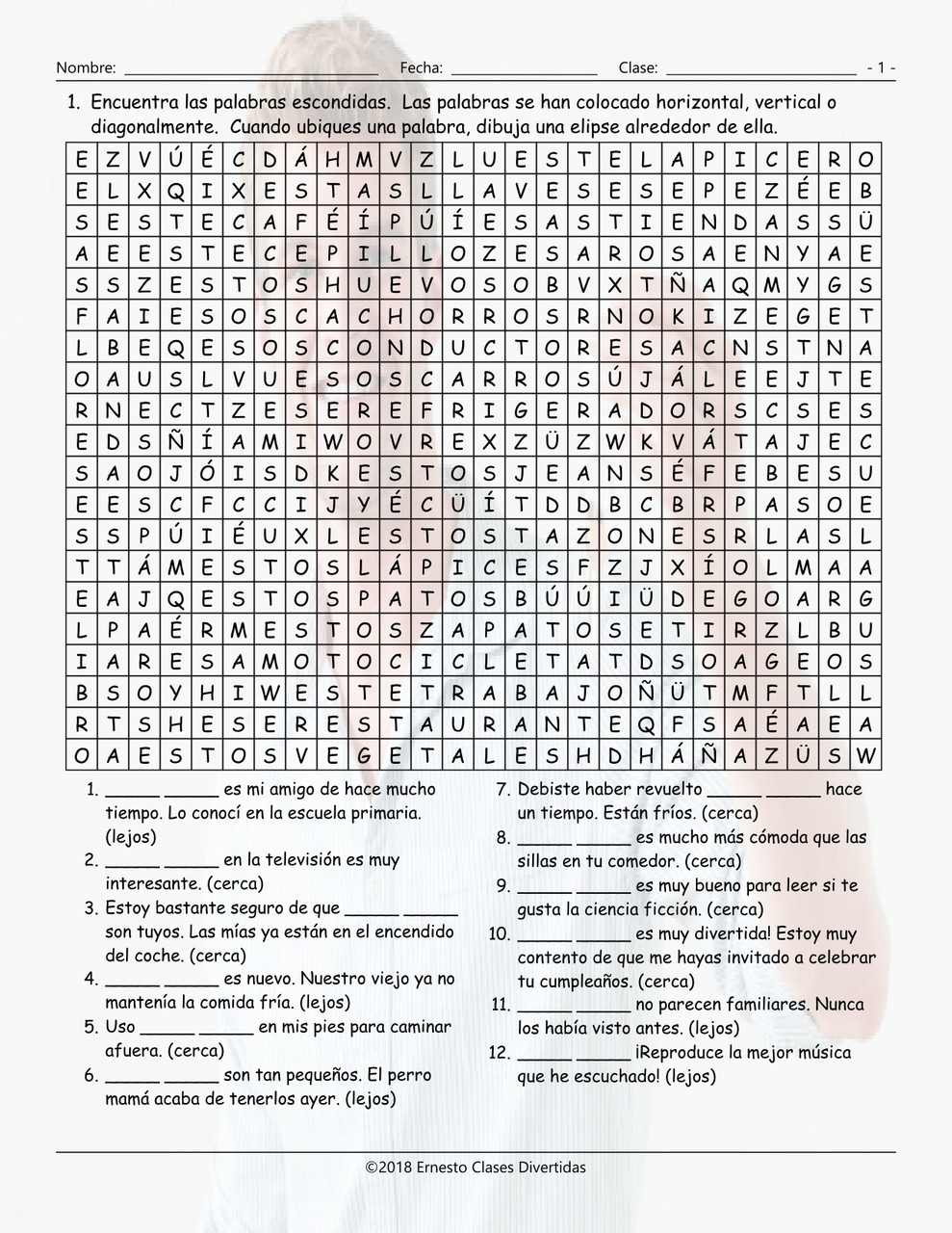 demonstrative-adjectives-spanish-worksheet