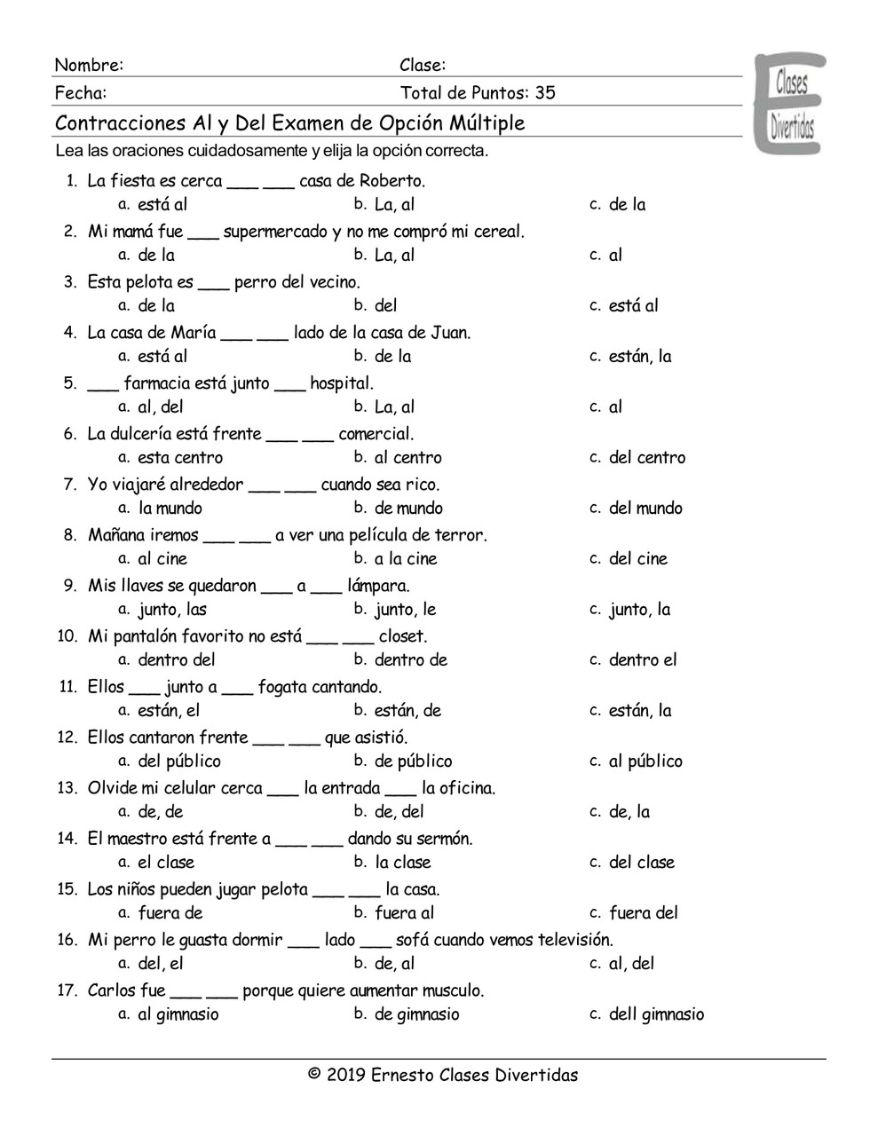 contractions-al-and-del-spanish-multiple-choice-exam-amped-up-learning