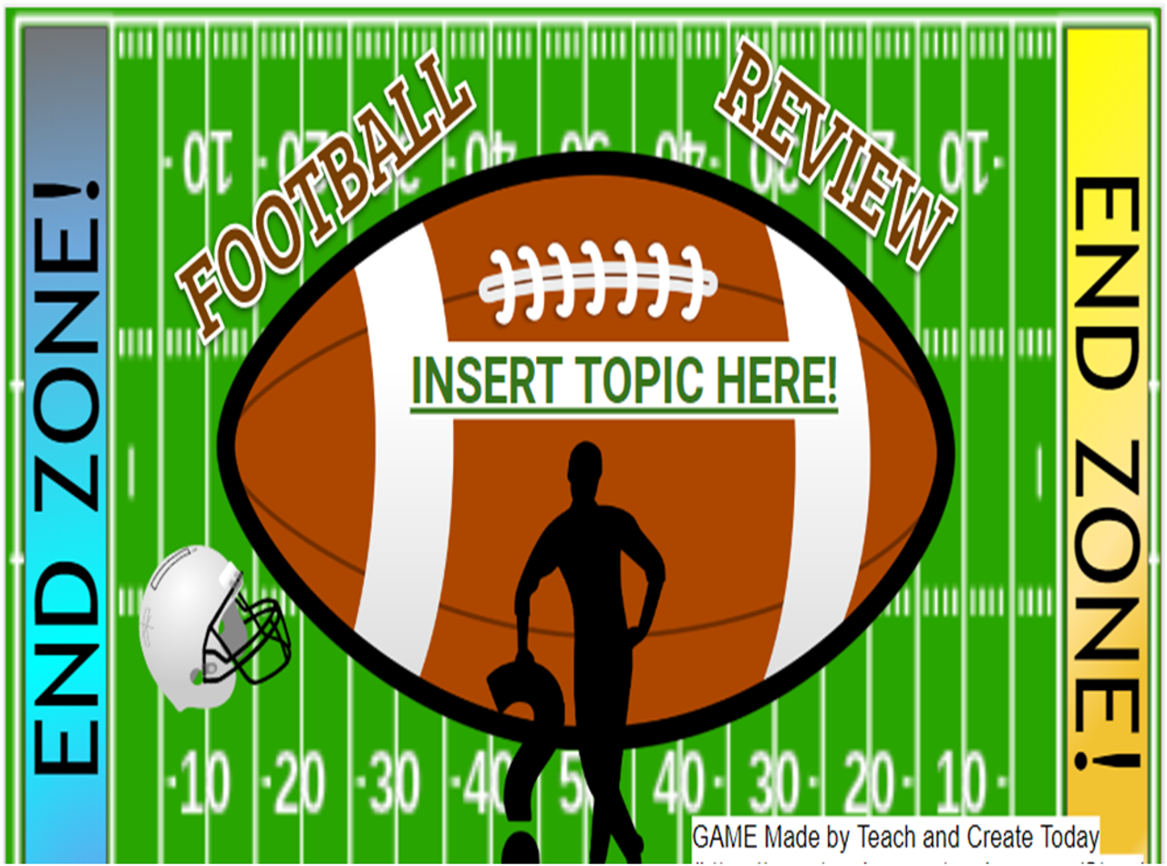 Football Interactive Review Game--For ANY subject!
