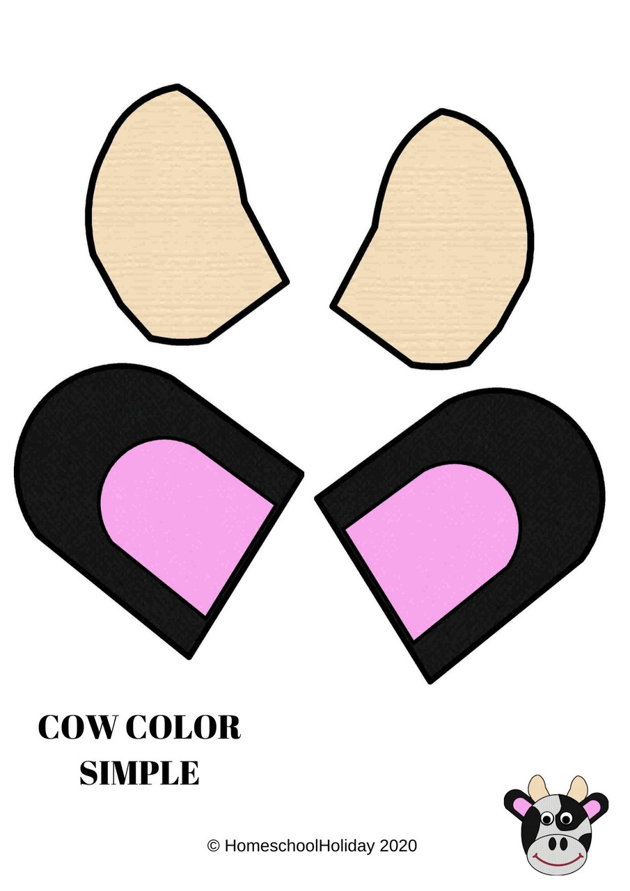 cow-paper-plate-animal-craft-paper-digital-version-cow-appreciation-day-july-15th