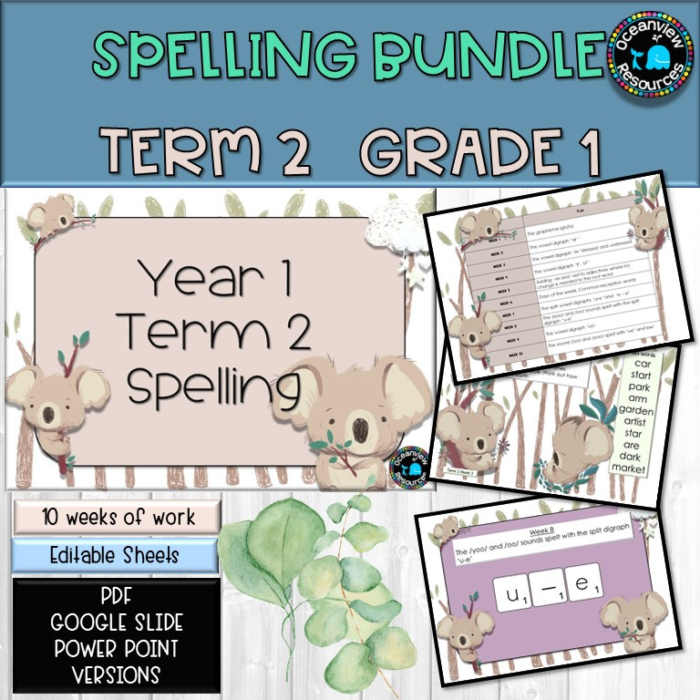 Spelling Year 1 Term 2 - Amped Up Learning