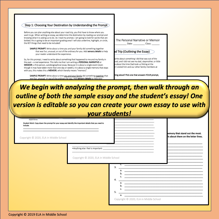Mapping Essays with Templates: The Personal Narrative or Memoir Digital ...