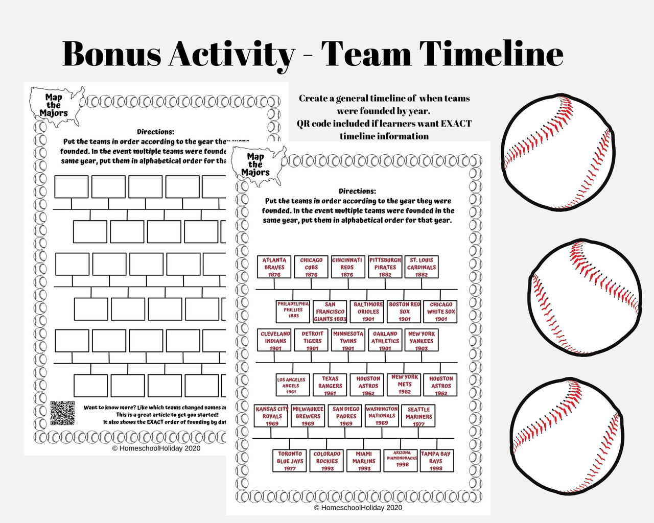 Map Major League Baseball Teams & State Capitals