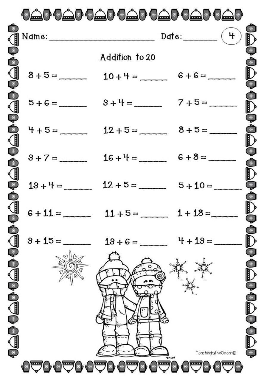 Addition and Subtraction to 20 Fact Fluency - Freebie