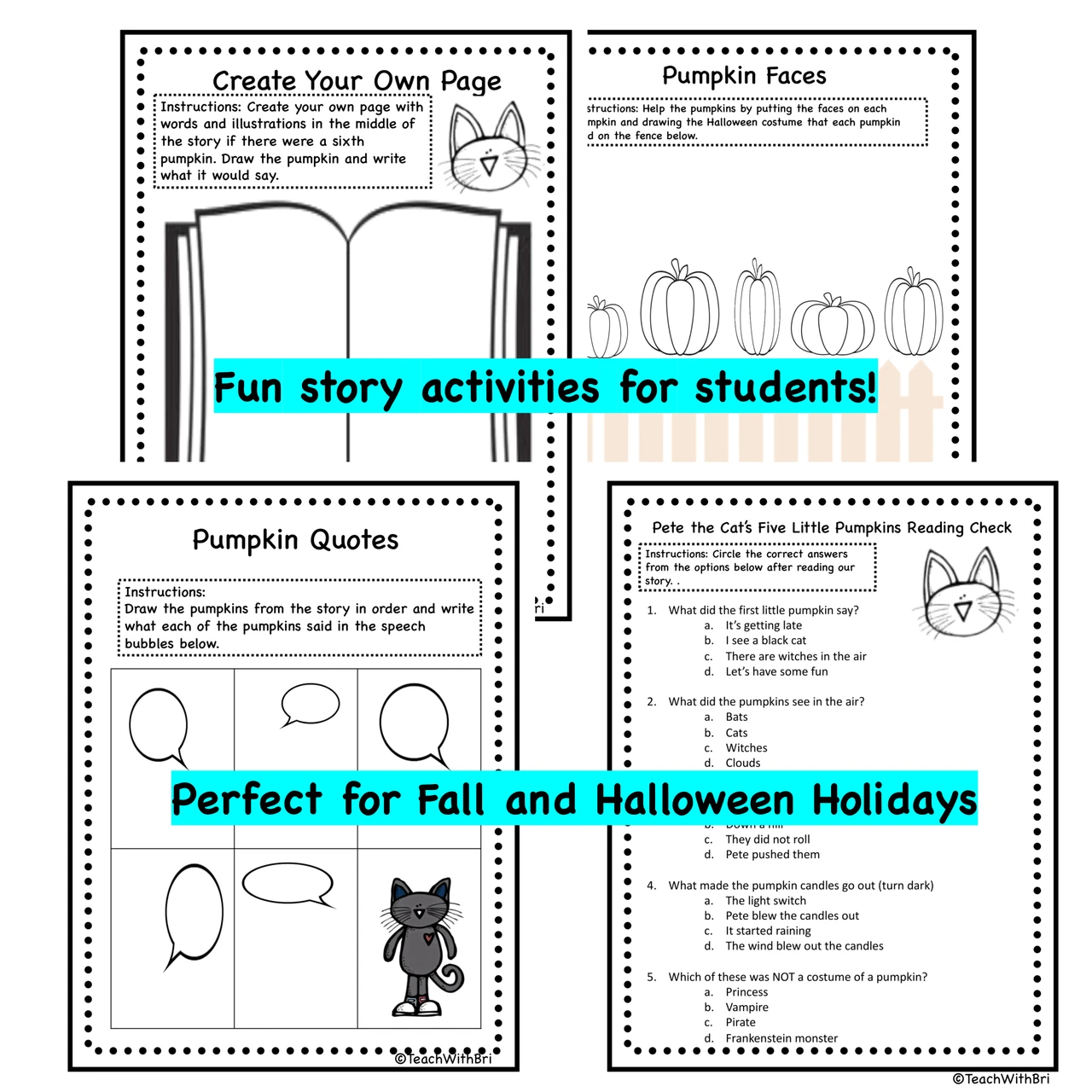 Pete the Cat's Five Little Pumpkins - Digital Version